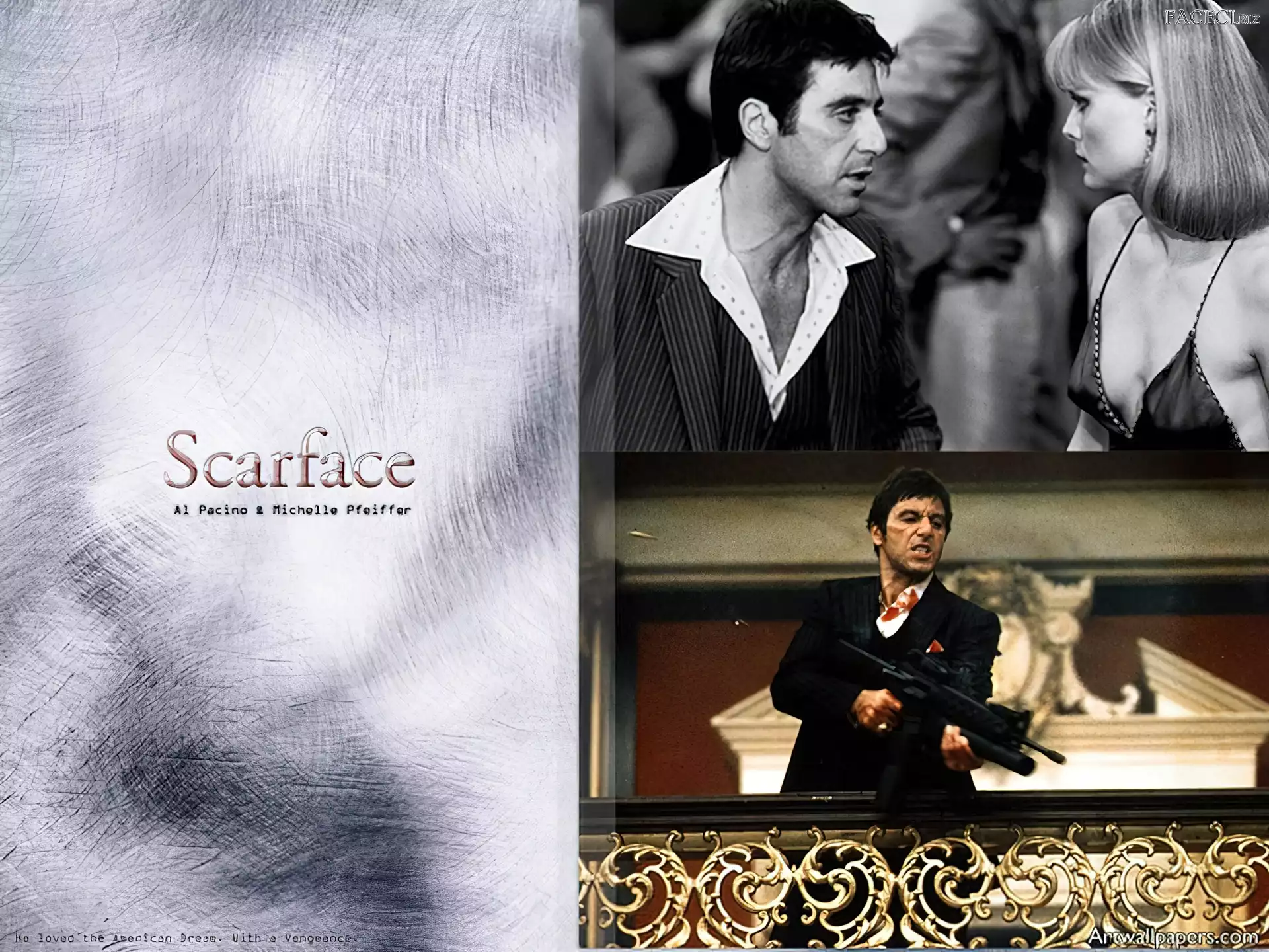 karabin, włosy, Al Pacino, czarne